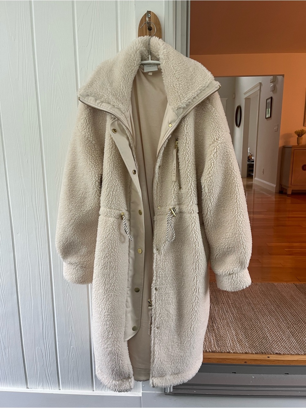 Varley Teddy Long Coat - Cream